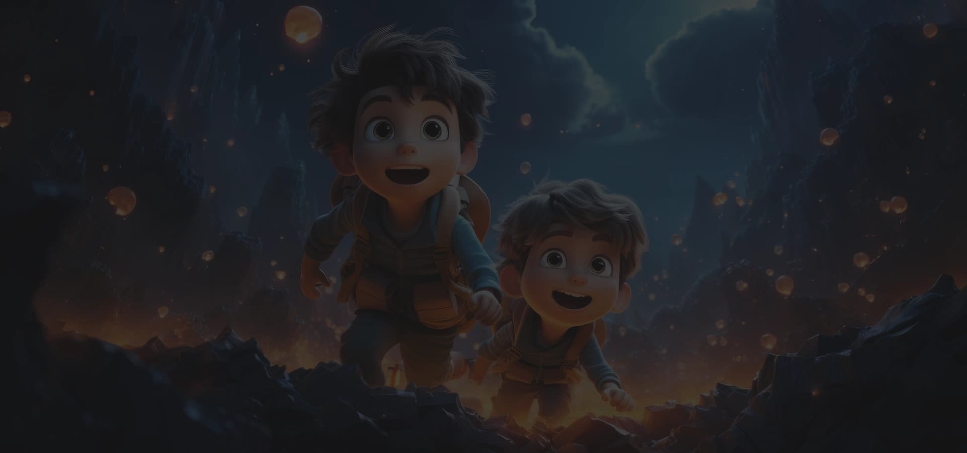 Magical storytelling background